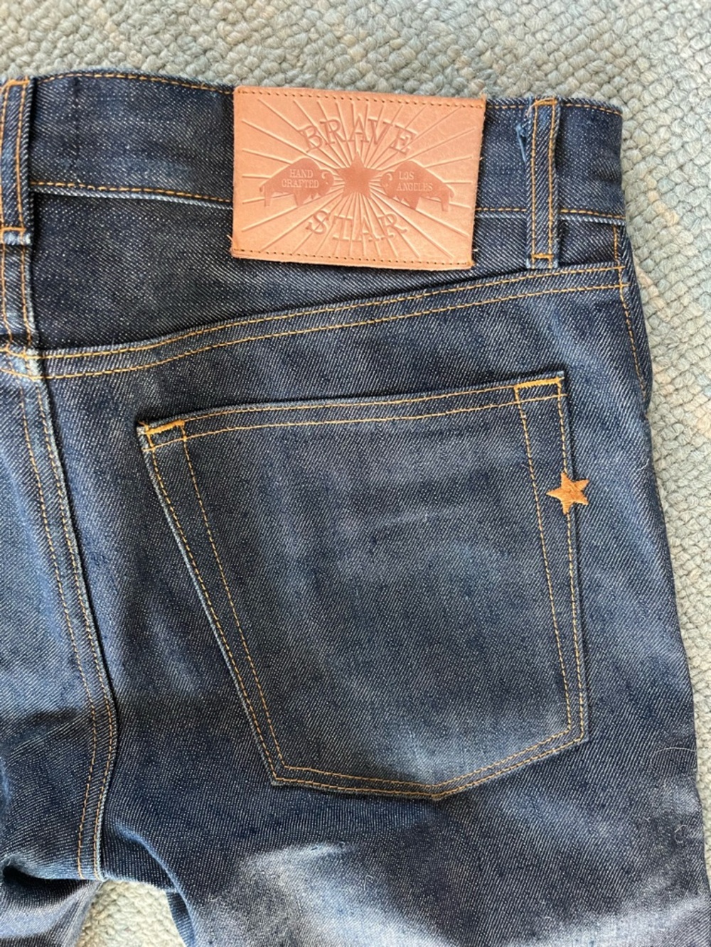 Brave Star Raw Denim Men’s 31 Slim Straight Jeans
